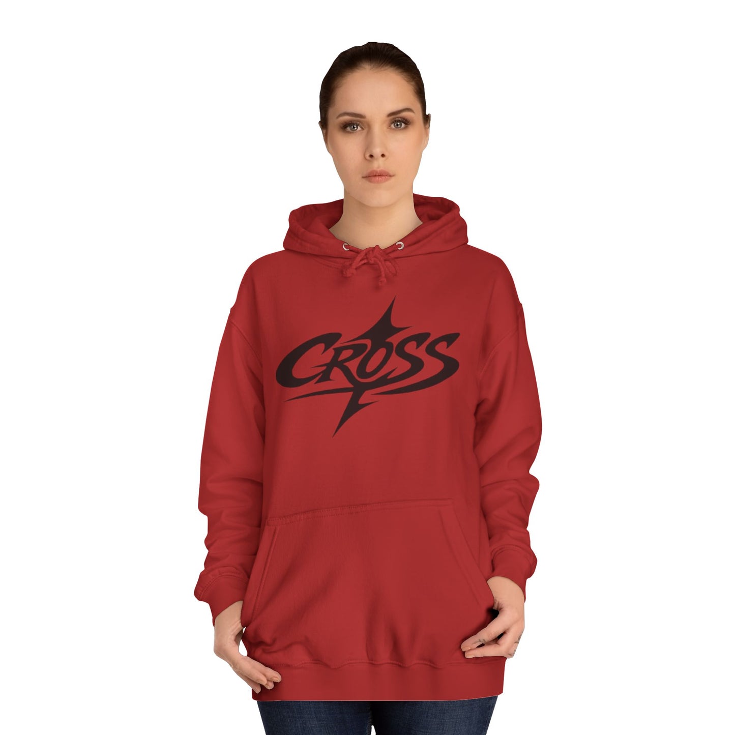 Cross Hoodie - Athletic College Style Pullover
