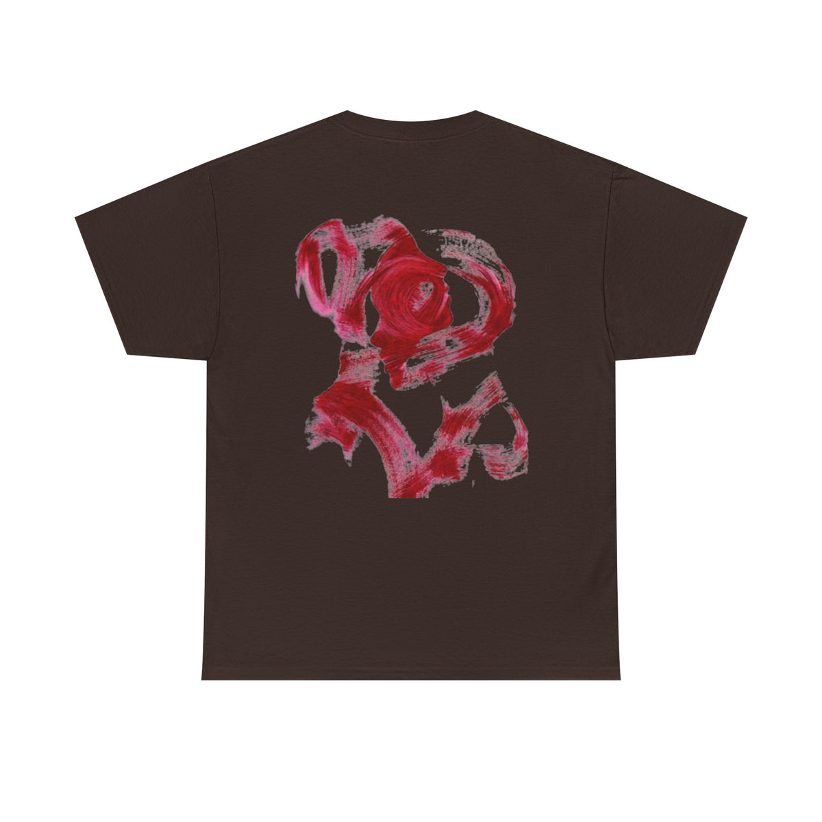 Abstract Red Brushstroke T-Shirt