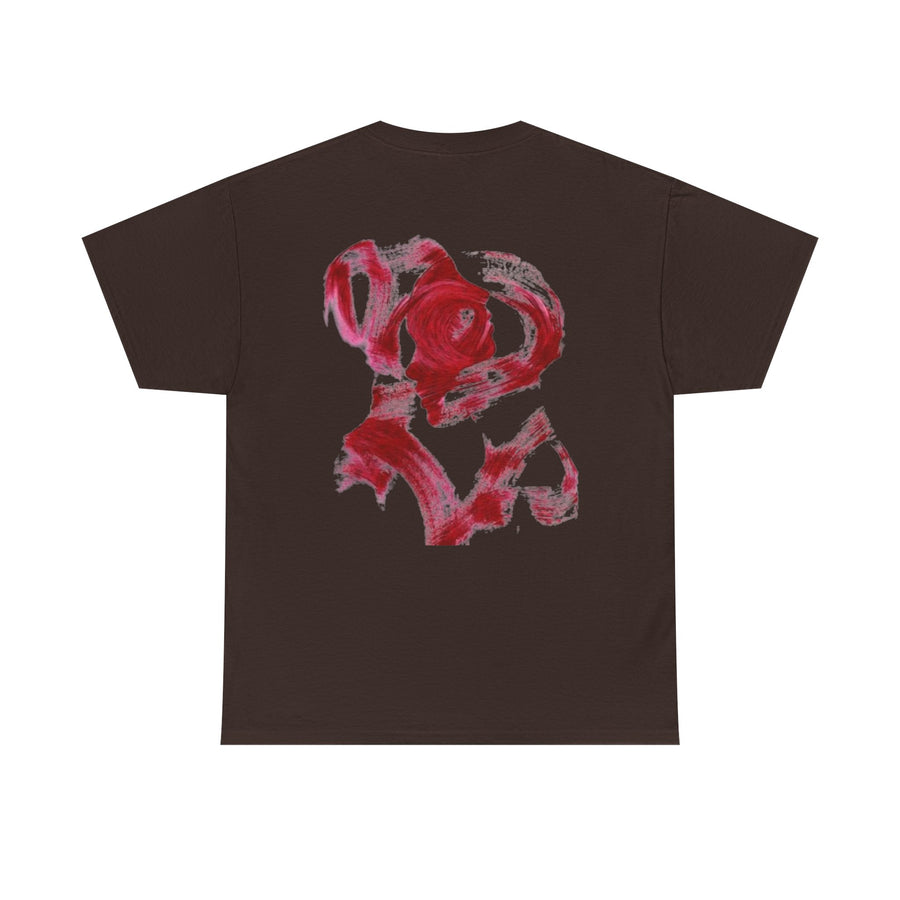 Abstract Red Brushstroke T-Shirt