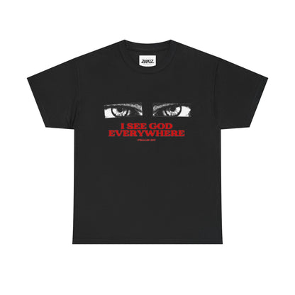 T‑Shirt — "I See God Everywhere" Eyes Graphic Tee
