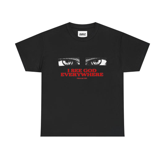 T‑Shirt — "I See God Everywhere" Eyes Graphic Tee