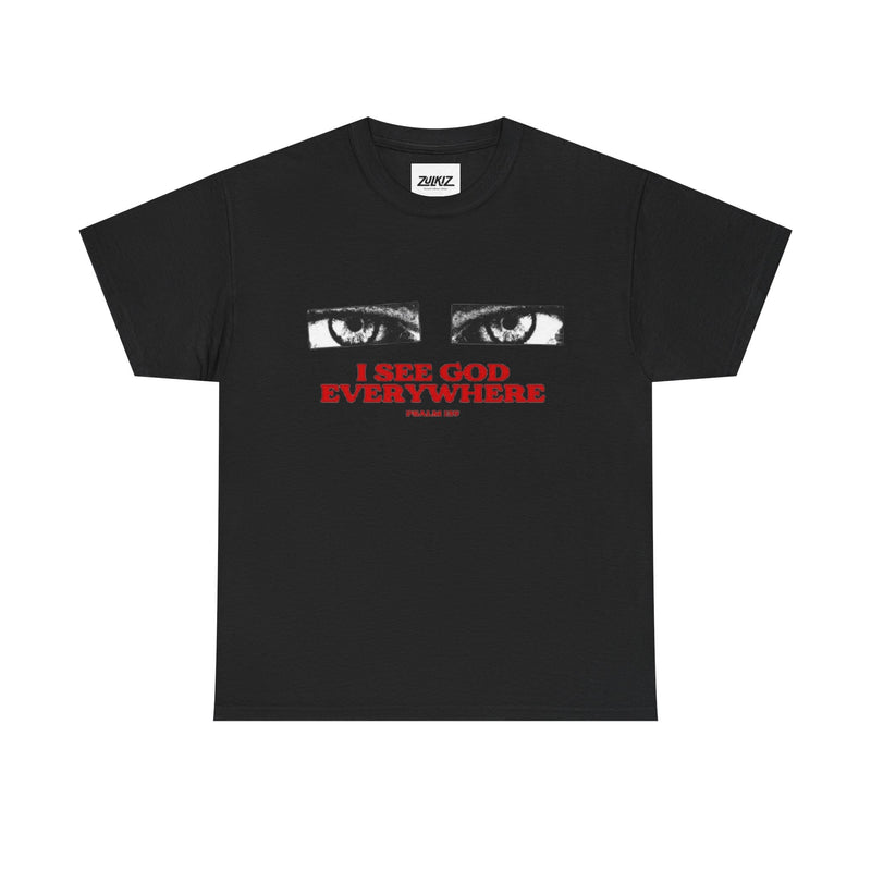 T‑Shirt — "I See God Everywhere" Eyes Graphic Tee