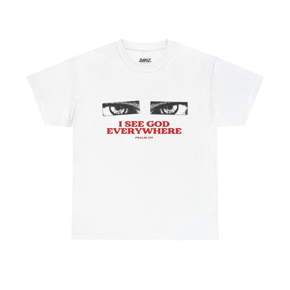 T‑Shirt — "I See God Everywhere" Eyes Graphic Tee