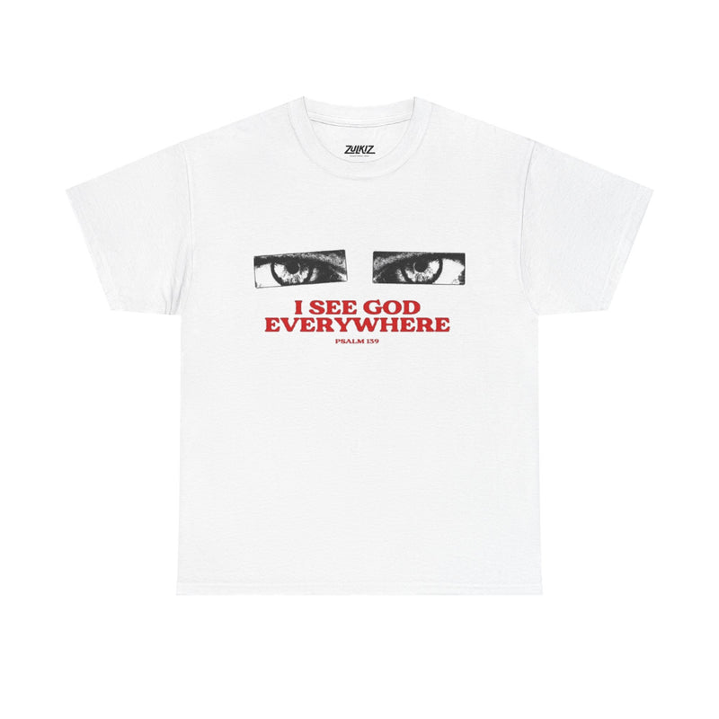 T‑Shirt — "I See God Everywhere" Eyes Graphic Tee
