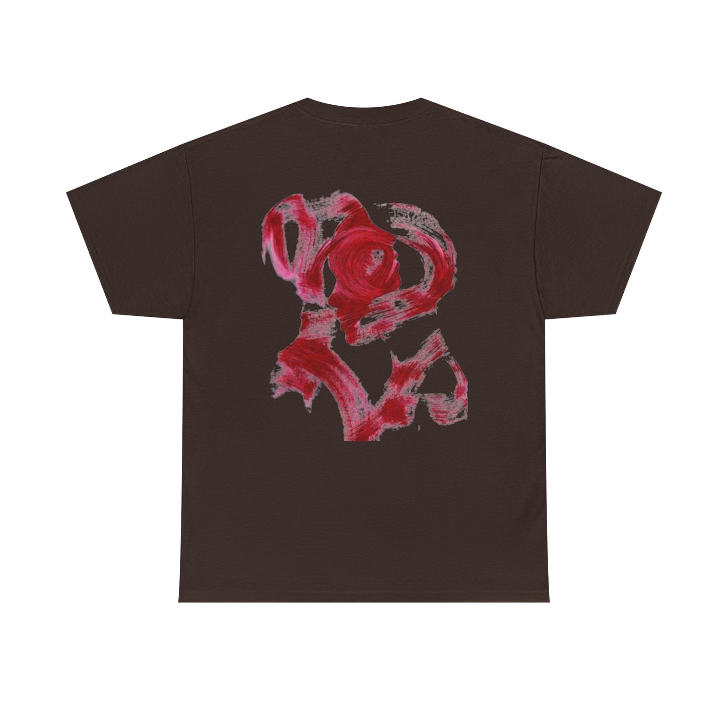 Abstract Red Brushstroke T-Shirt