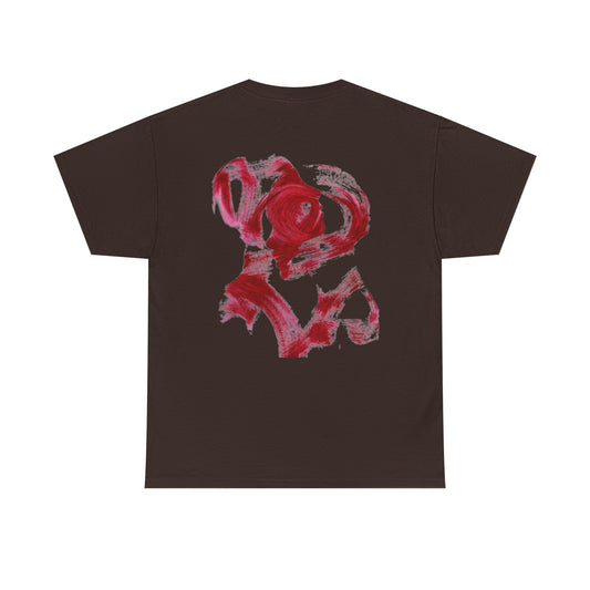 Abstract Red Brushstroke T-Shirt