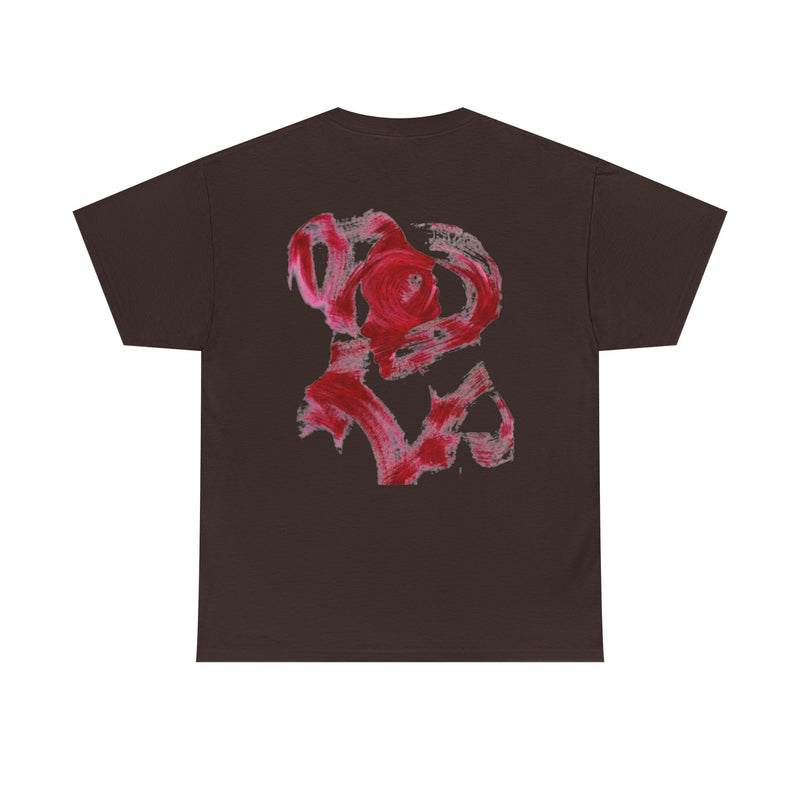 Abstract Red Brushstroke T-Shirt