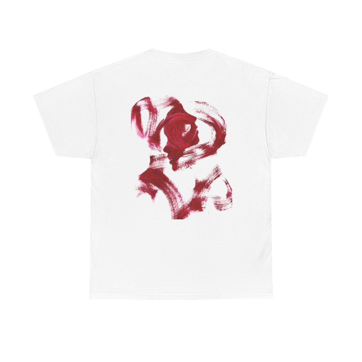Abstract Red Brushstroke T-Shirt