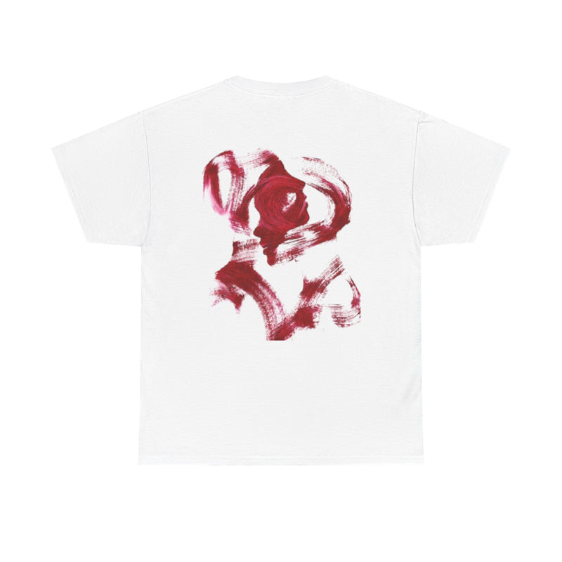 Abstract Red Brushstroke T-Shirt